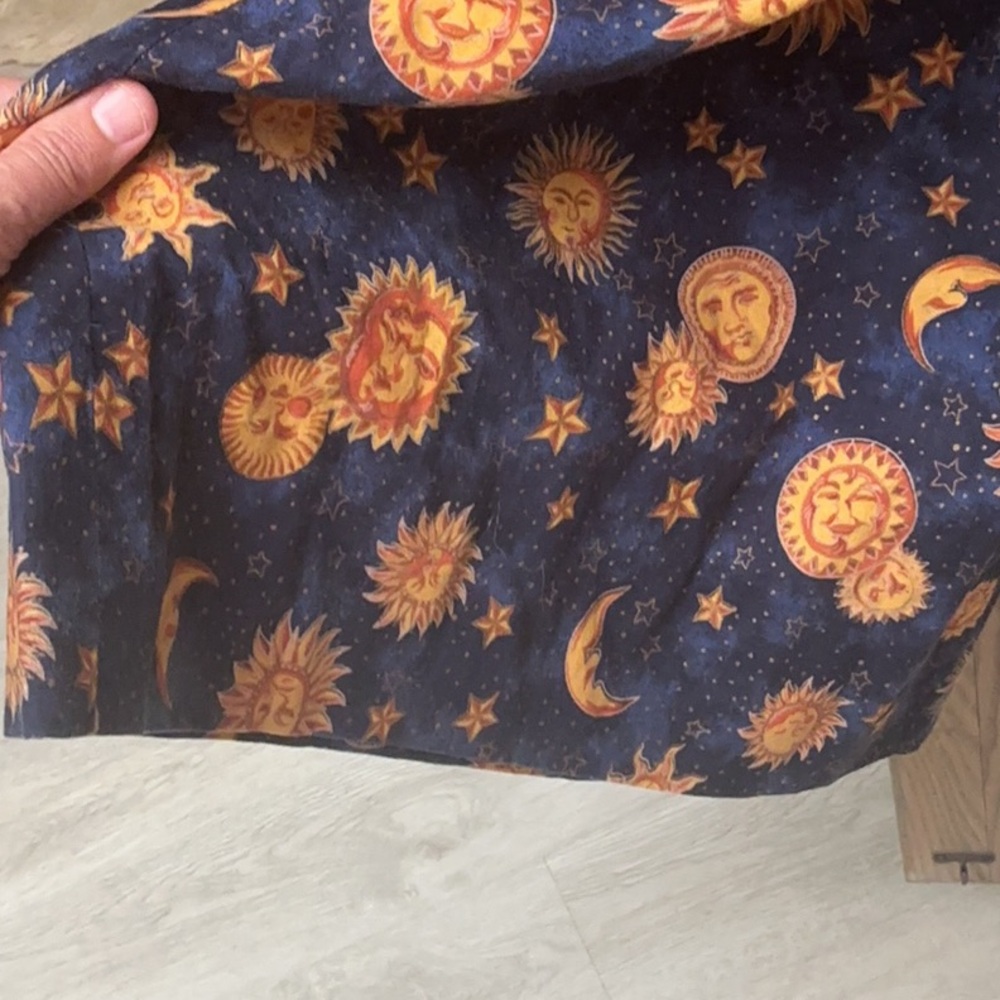 Celestial Sun Moon and Stars Short Sleeve Romper - Picture 10 of 10